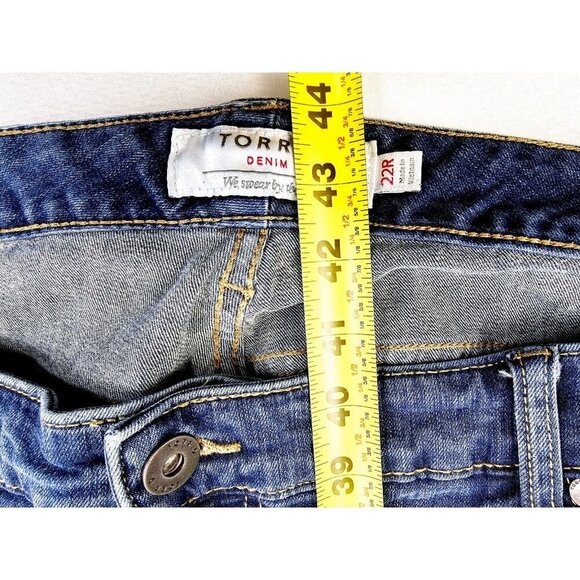 Torrid Size 22R Women's 32 Inch Inseam 5 Pocket Blue Denim Jeans - Picture 12 of 13
